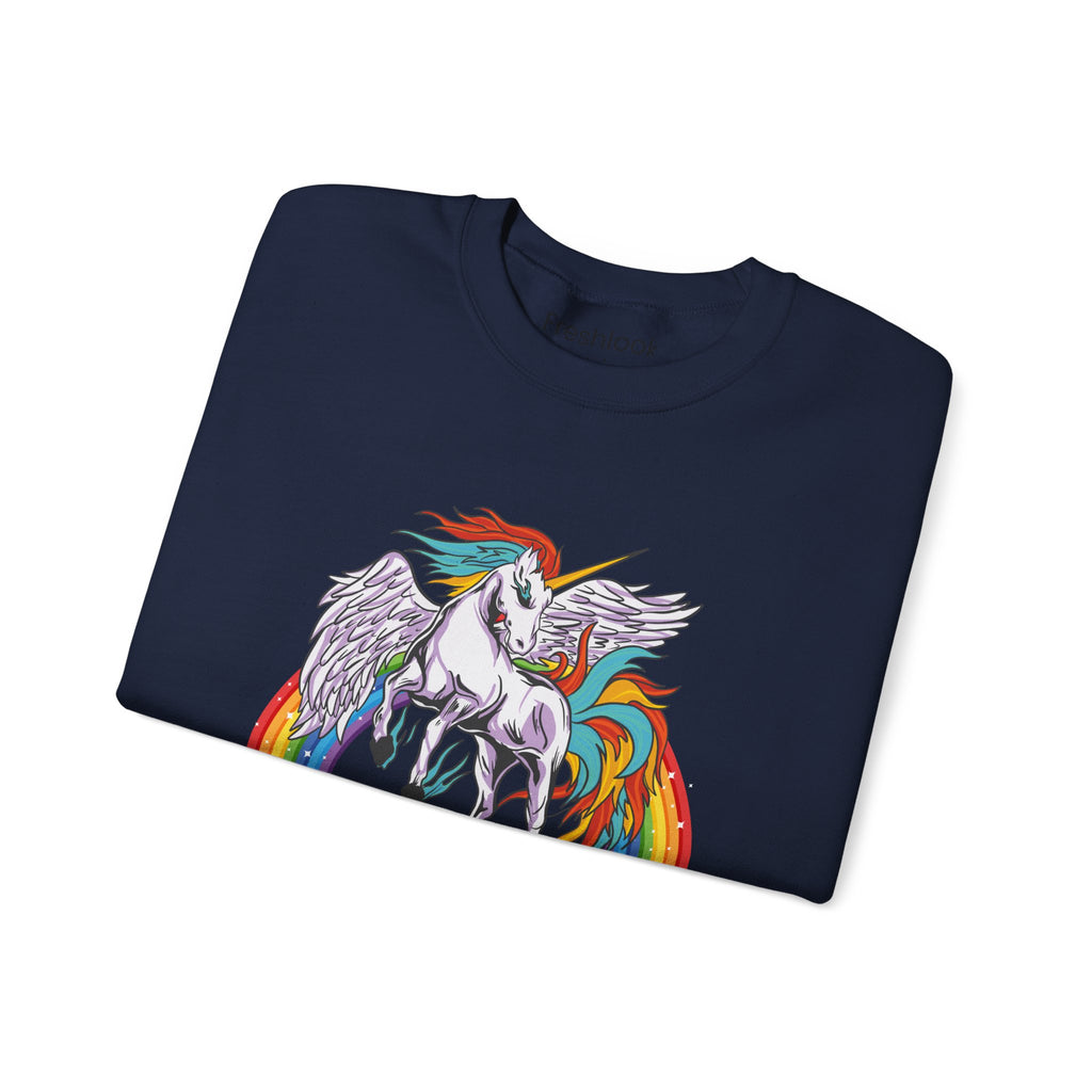 Mom Sweatshirt - Colorful MOMICORN Design