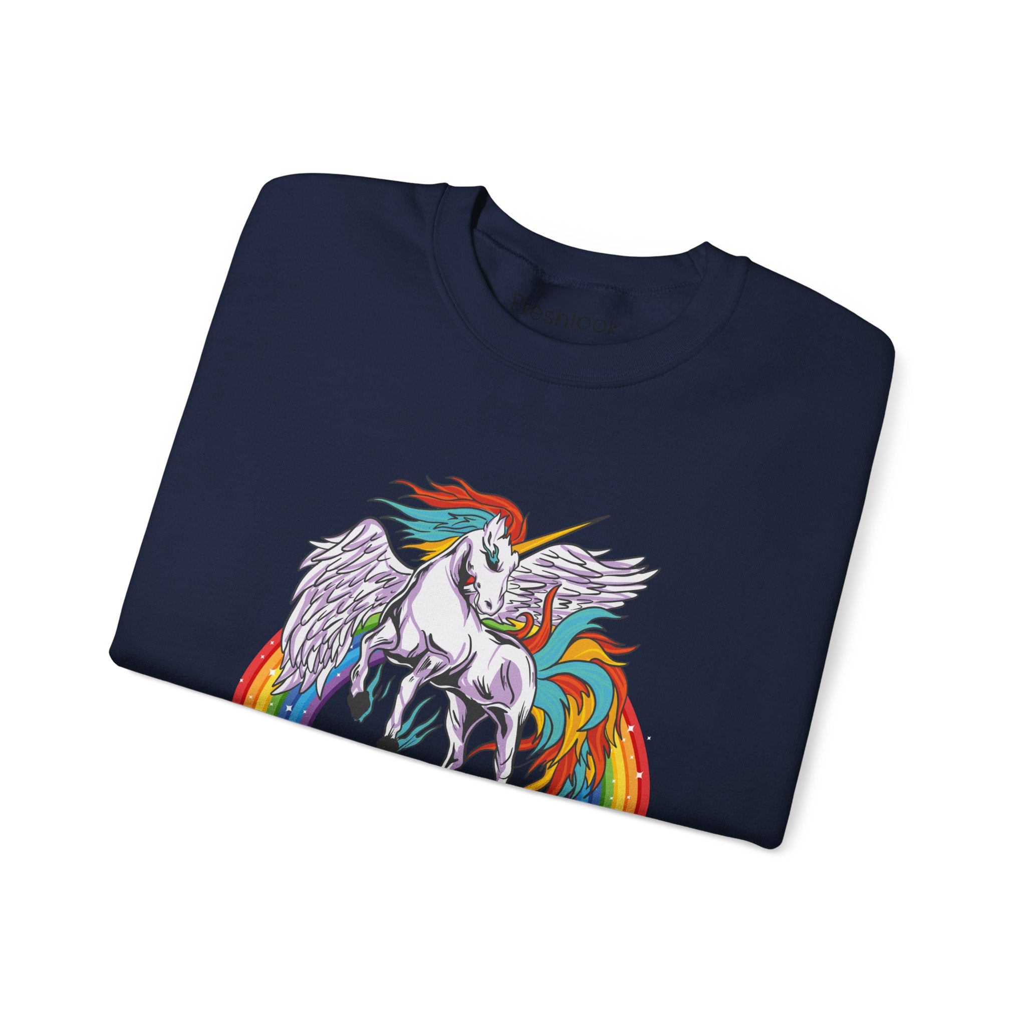 Mom Sweatshirt - Colorful MOMICORN Design
