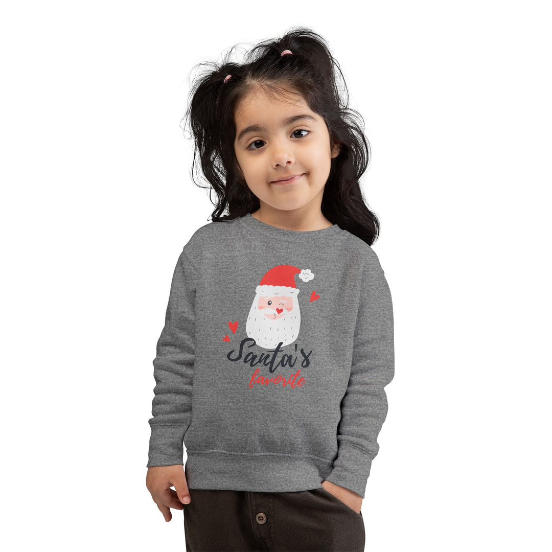 Toddler Sweatshirt — "Santa's Favorite" Cute Kids Christmas Pullover