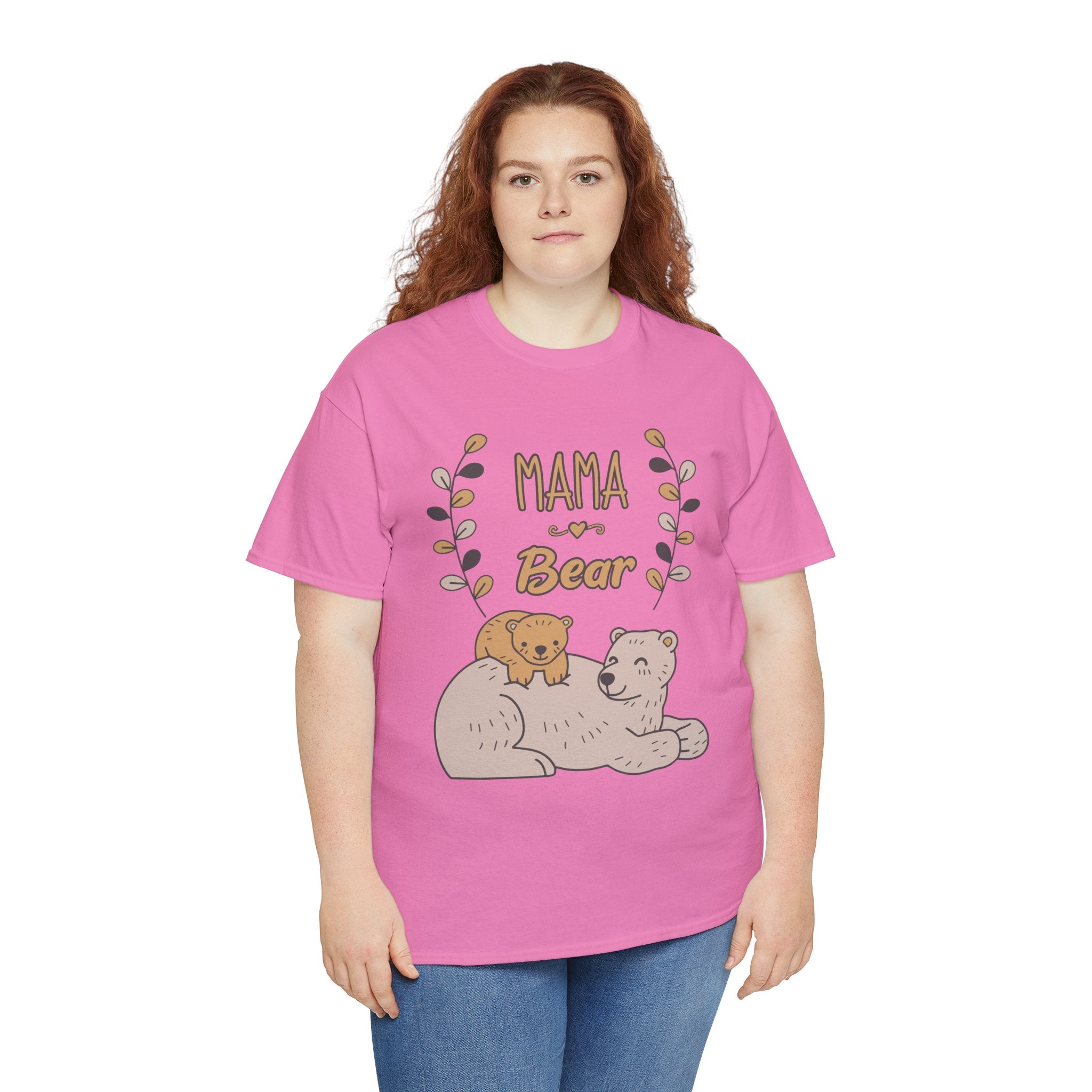 Mom T-Shirt - Mama Bear Design - Cute Bear Family Graphic Tee
