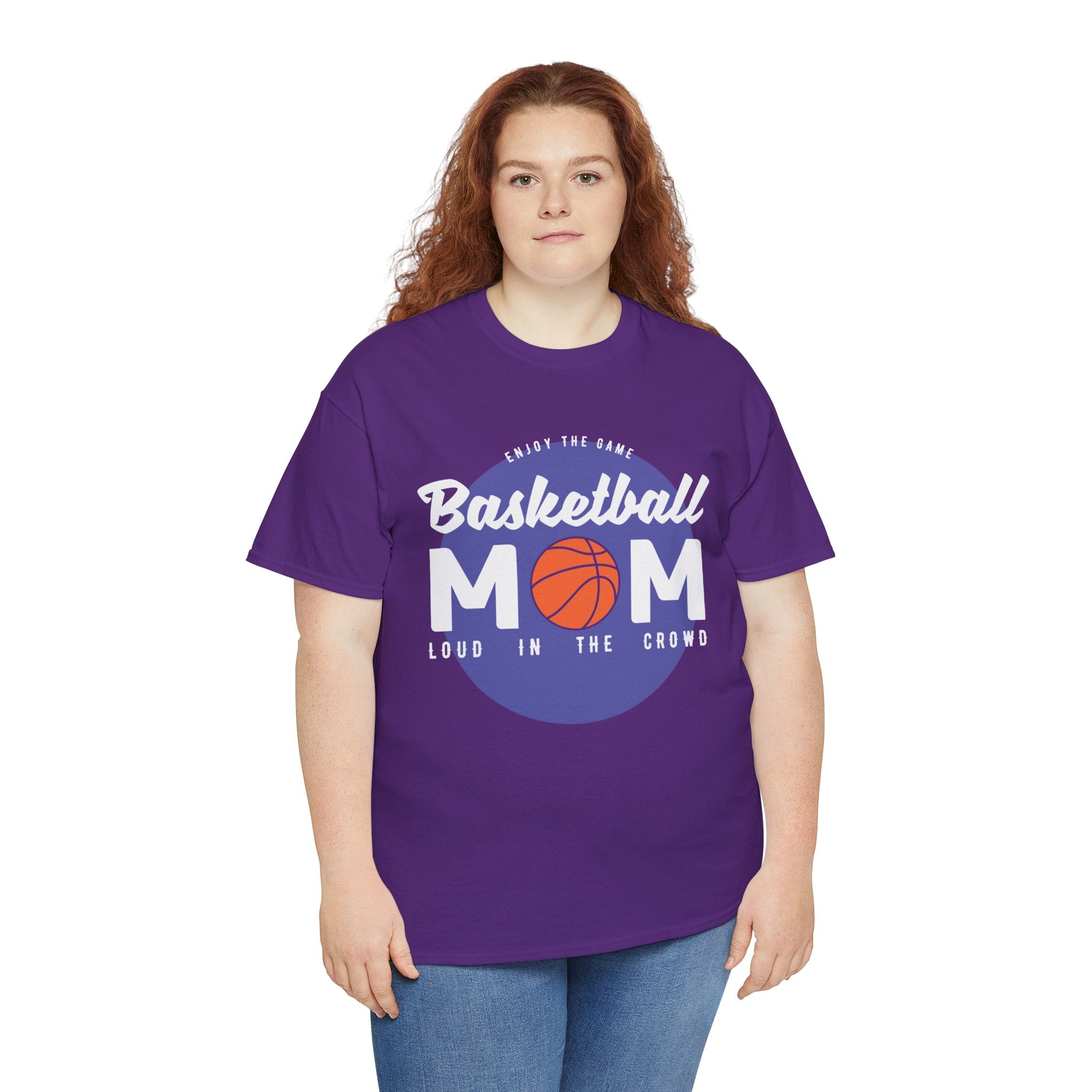 Mom T-Shirt - Basketball Mom Loud in the Crowd Design
