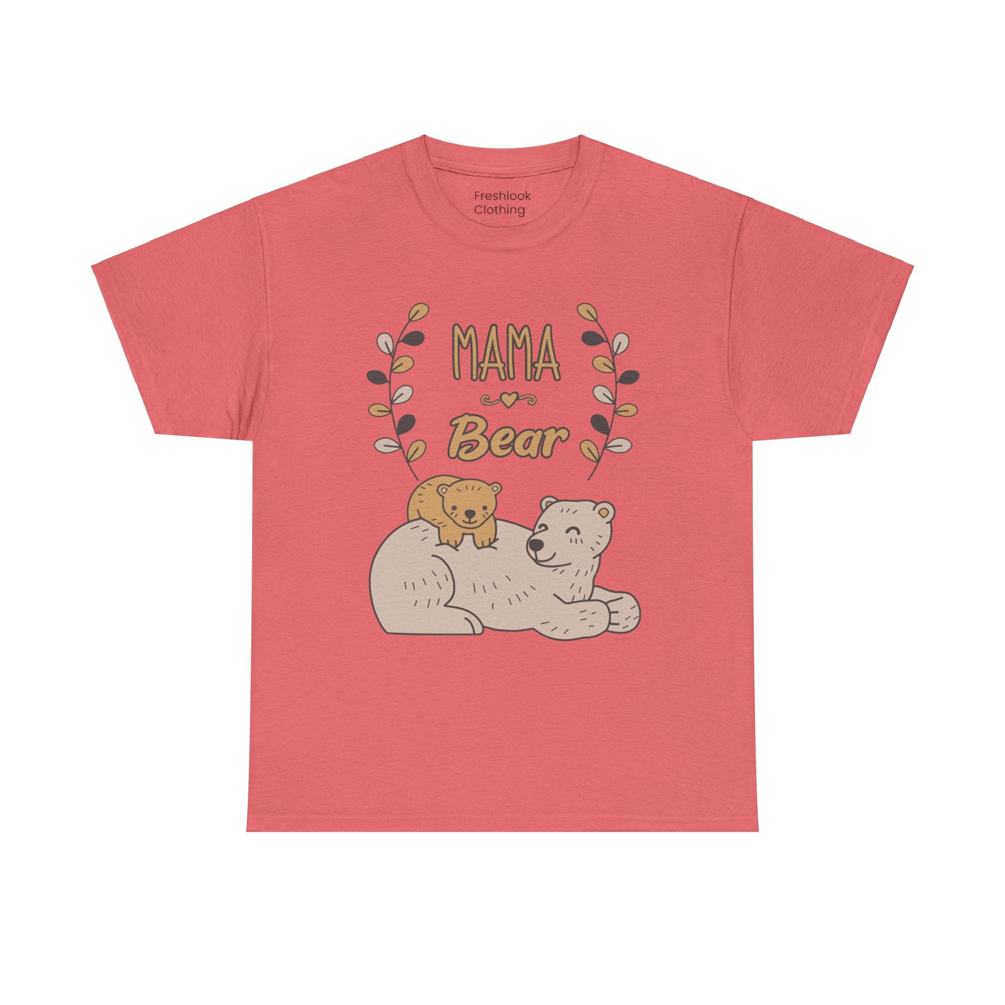 Mom T-Shirt - Mama Bear Design - Cute Bear Family Graphic Tee