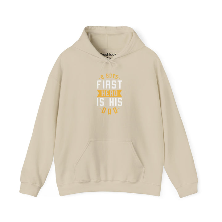 Dad’s Hooded Sweatshirt – Boys First Hero Is His Dad Design