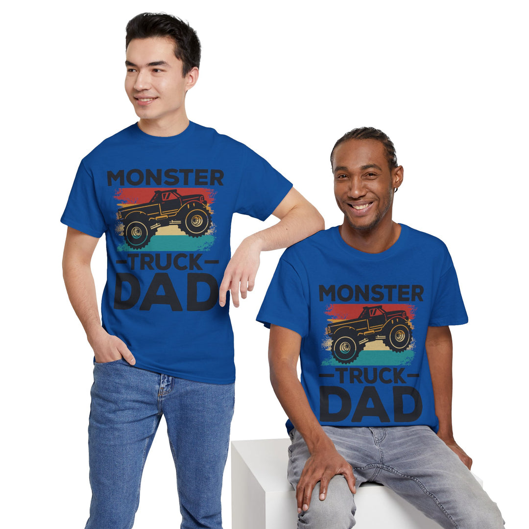 Dad's T-Shirt - Monster Truck Dad Design