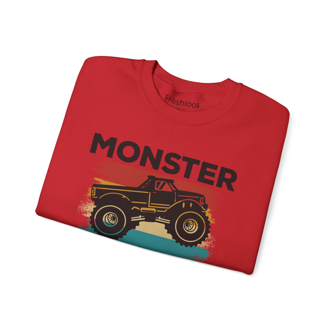 Dad’s Sweatshirt – Monster Truck Dad Design