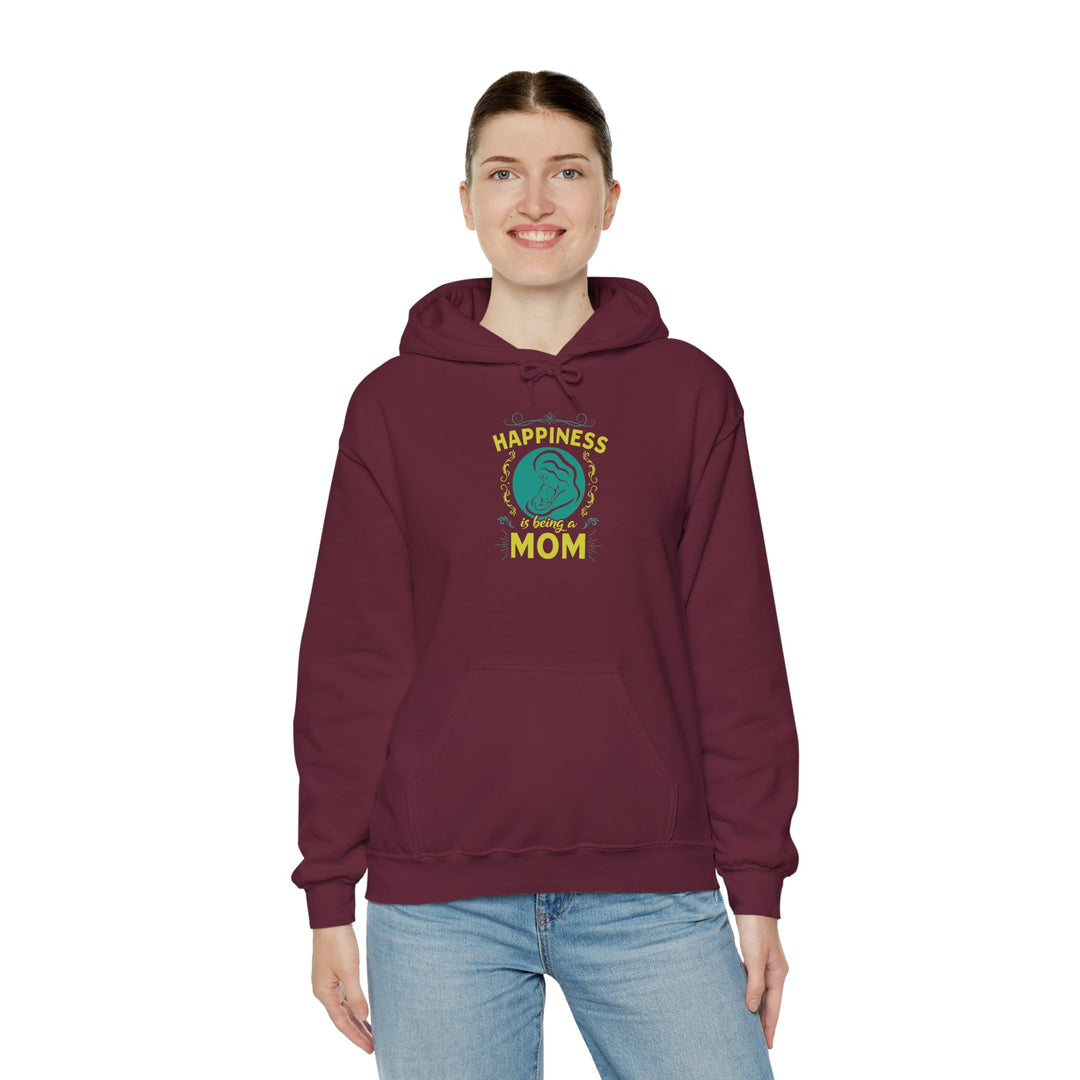 Mom's Hooded Sweatshirt – Happiness is Being a Mom Design