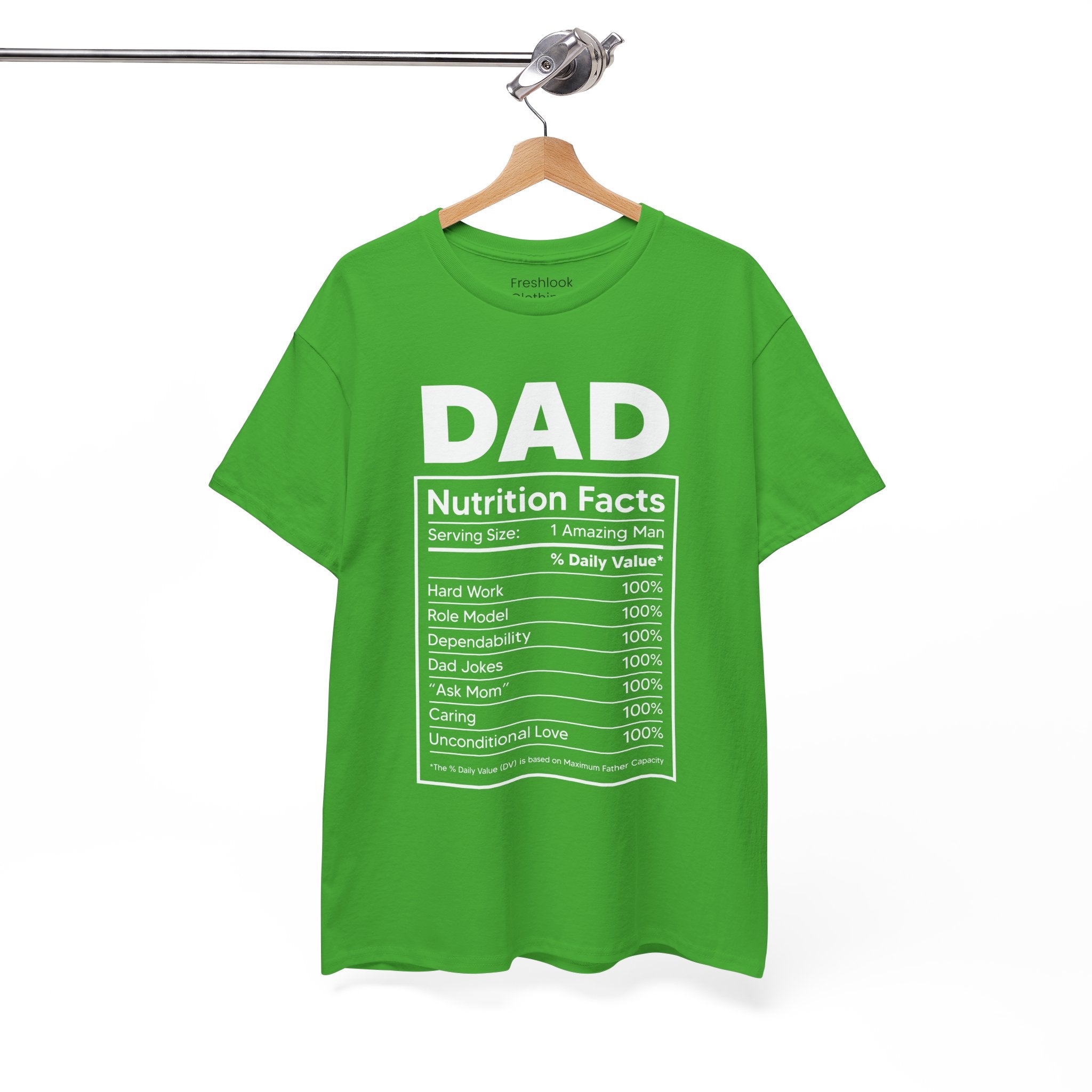 Dad's T-Shirt - Dad Nutrition Facts Design