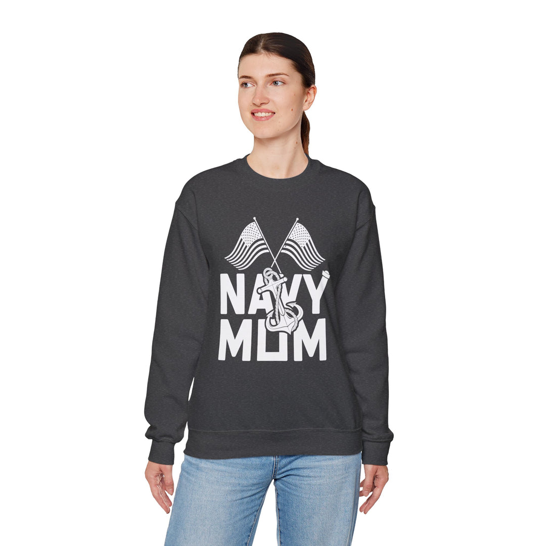 Mom's Sweatshirt - Navy Mom Design – Proud Military Family Apparel