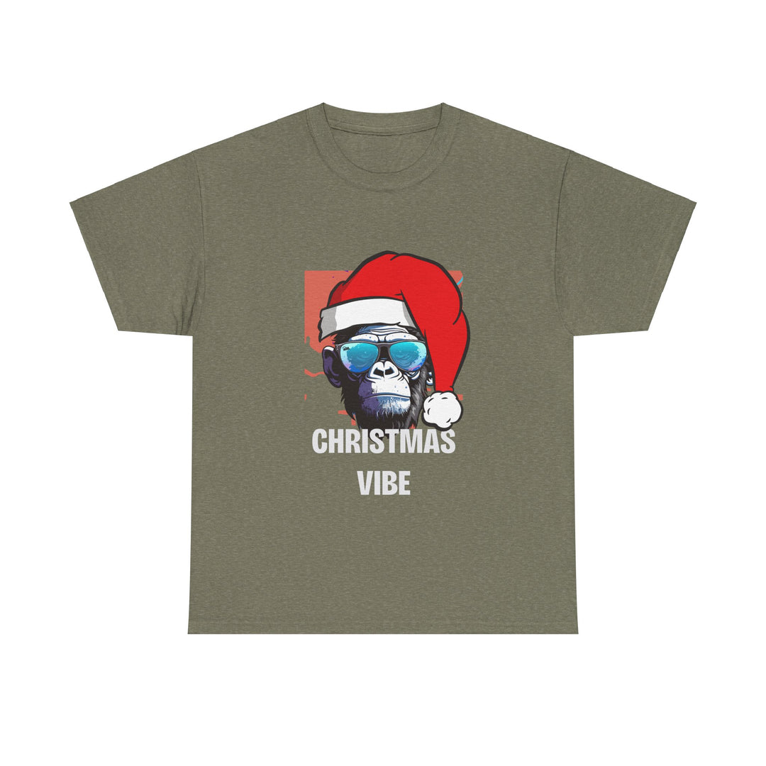 Christmas Vibe Gorilla Unisex Tee, Fun Christmas t-shirt