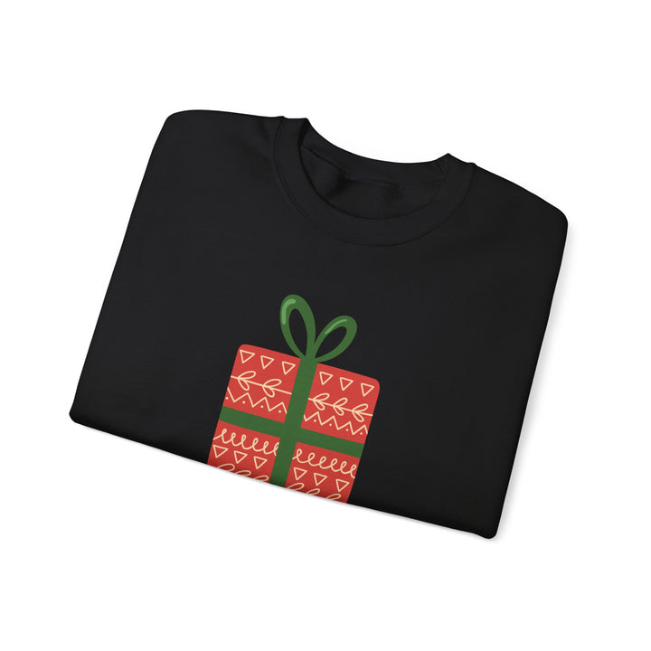 Christmas Present Sweatshirt – 'Merry Christmas' Holiday Crewneck