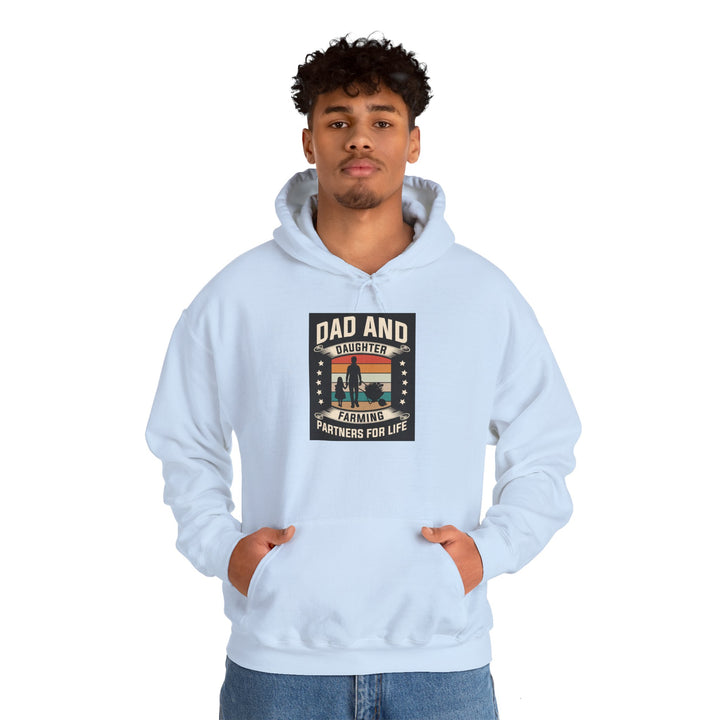 Dad’s Hooded Sweatshirt – Dad and Daughter Farming Partners For Life Design