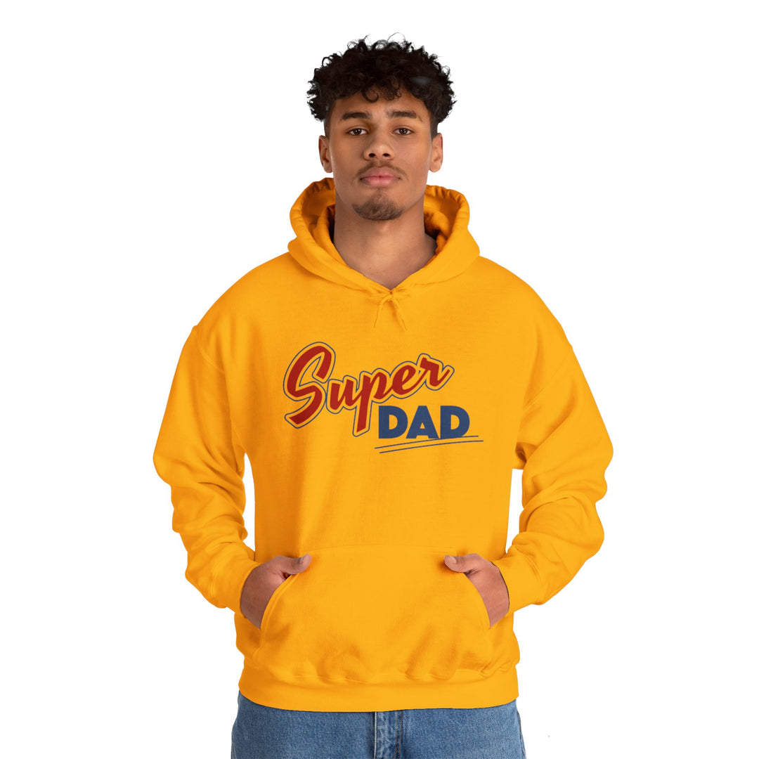 Dad’s Hooded Sweatshirt – Super Dad Unisex Hooded Design