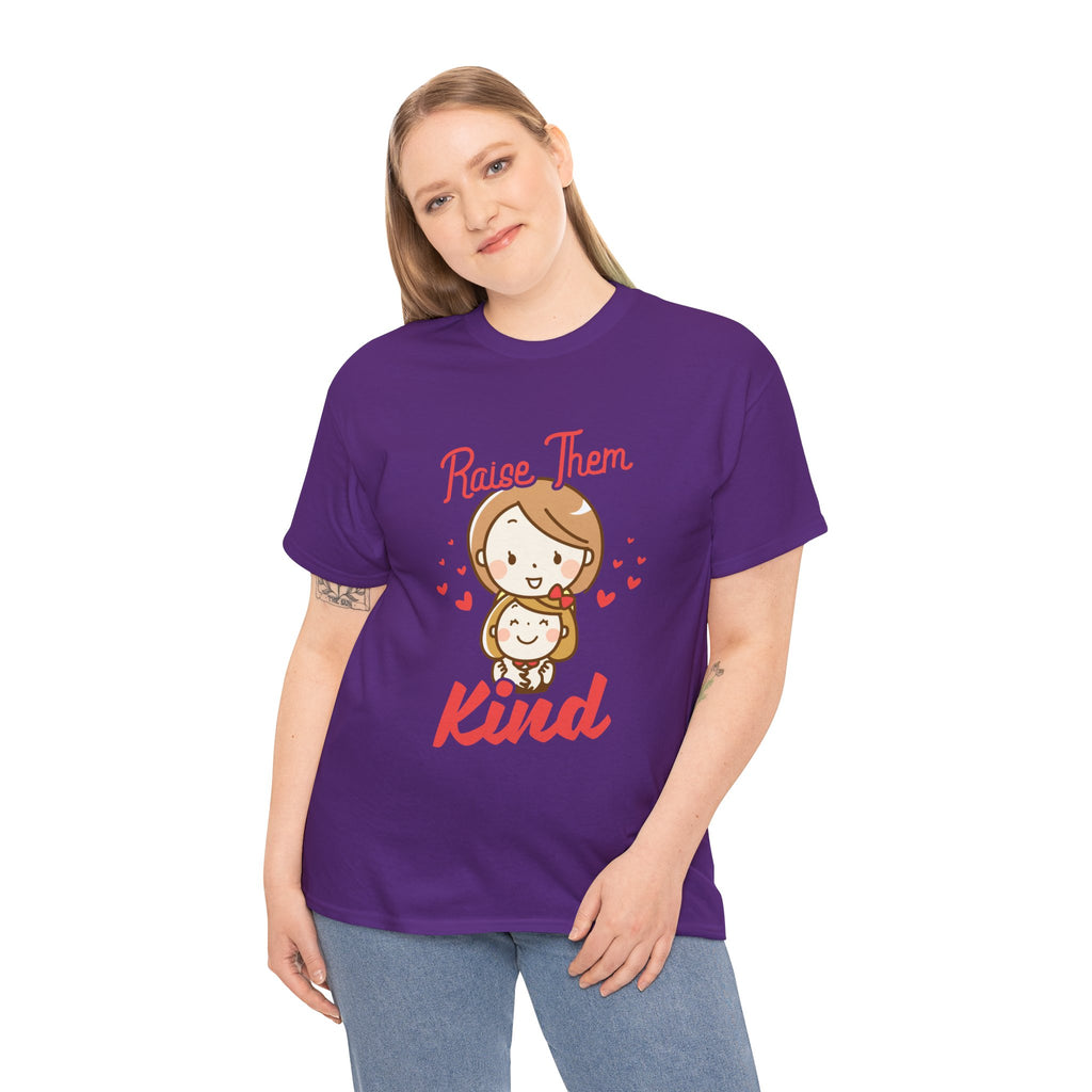 Mom T-Shirt – Raise Them Kind – Sweet Family Love Design