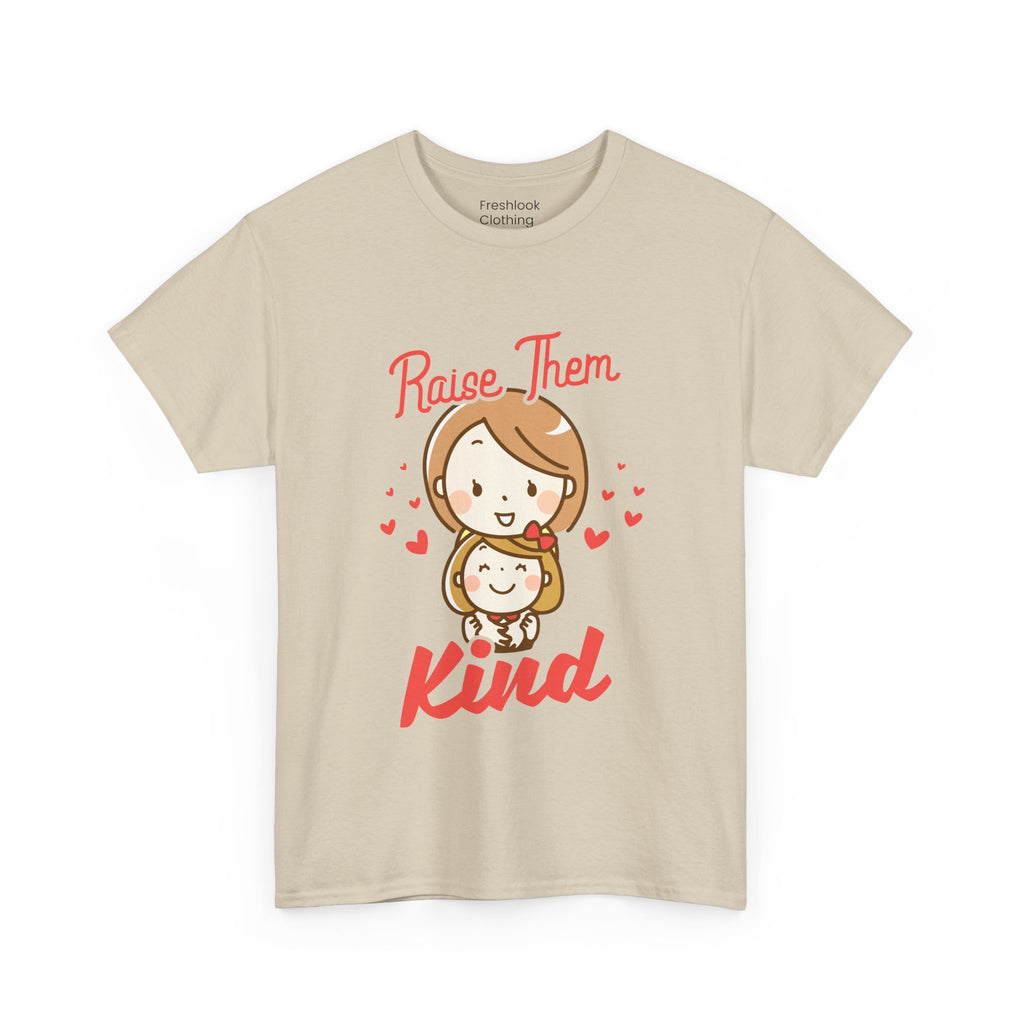 Mom T-Shirt – Raise Them Kind – Sweet Family Love Design