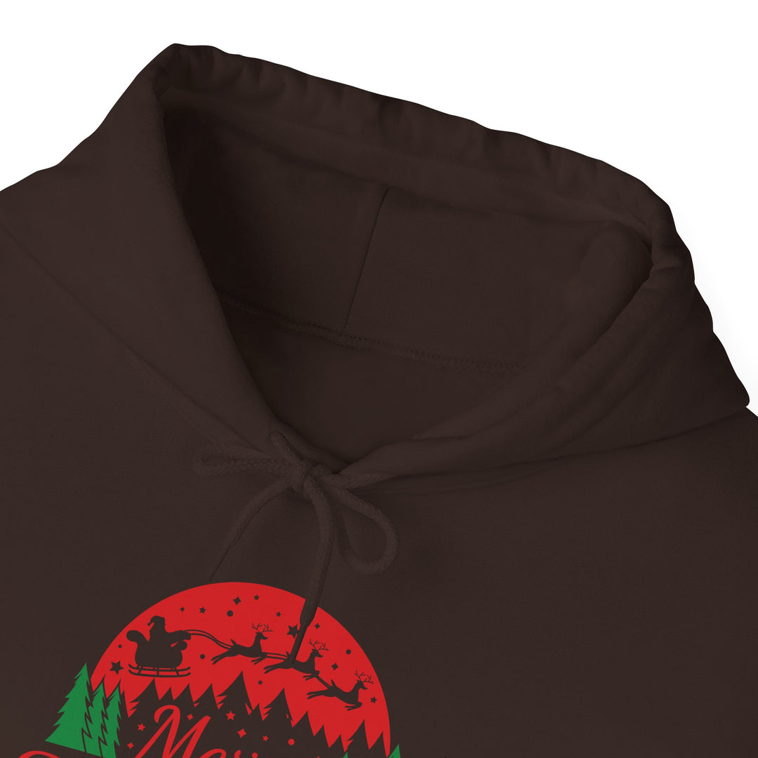 Merry Christmas Hoodie - Festive Red & Green Holiday Sweatshirt
