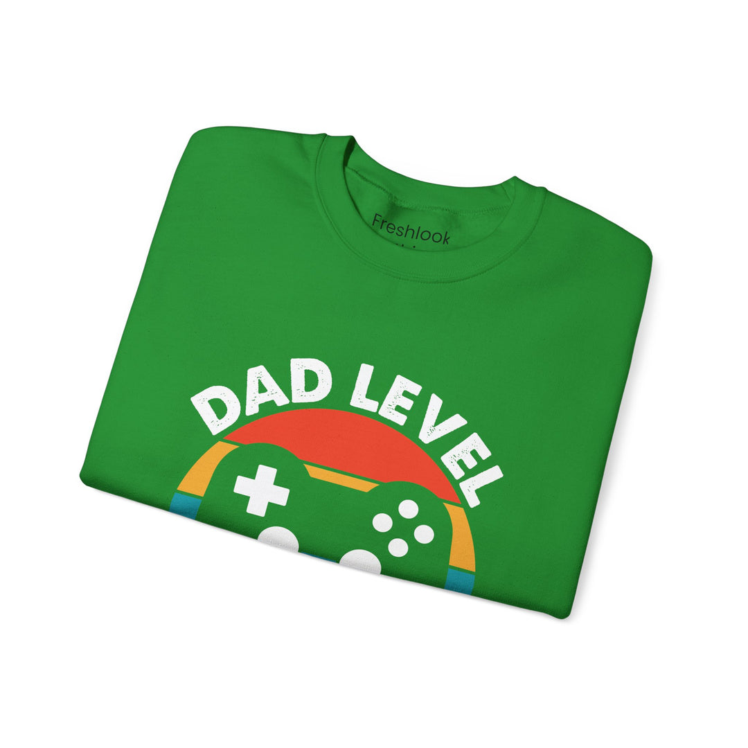 Dad’s Sweatshirt – Dad Level Unlocked Design