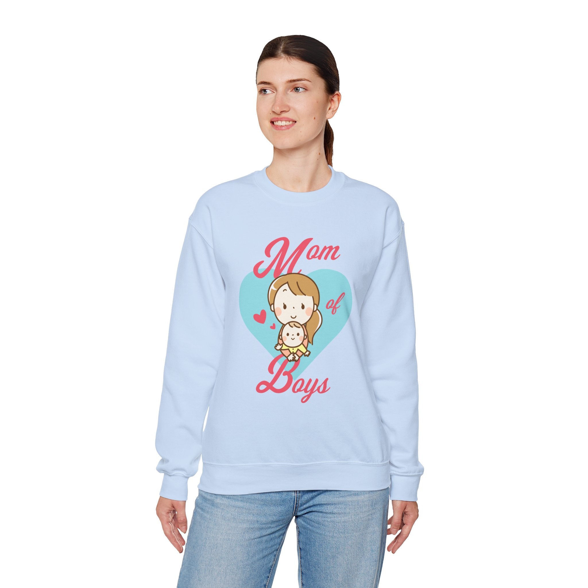 Mom Sweatshirt - Mom of Boys Design