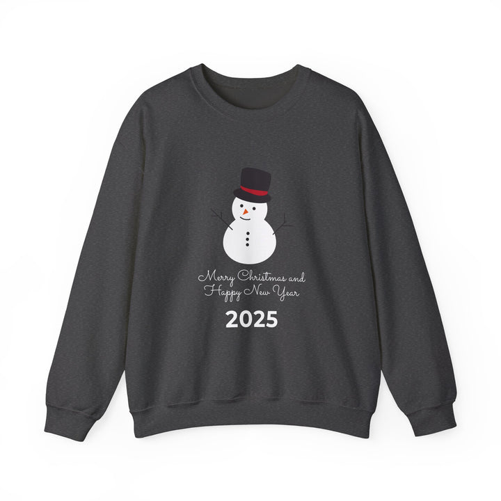 Christmas Snowman 2025 Crewneck Sweatshirt - "Merry Christmas and Happy New Year"