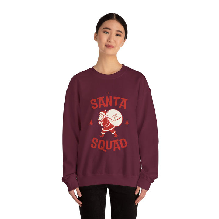 Santa Squad Sweatshirt — Retro Santa Holiday Crewneck