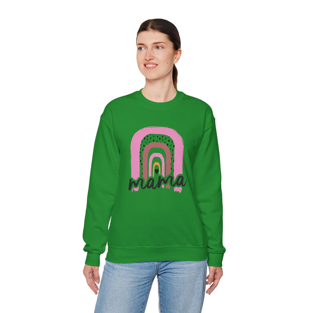 Mom's Sweatshirt - Mama Rainbow Design