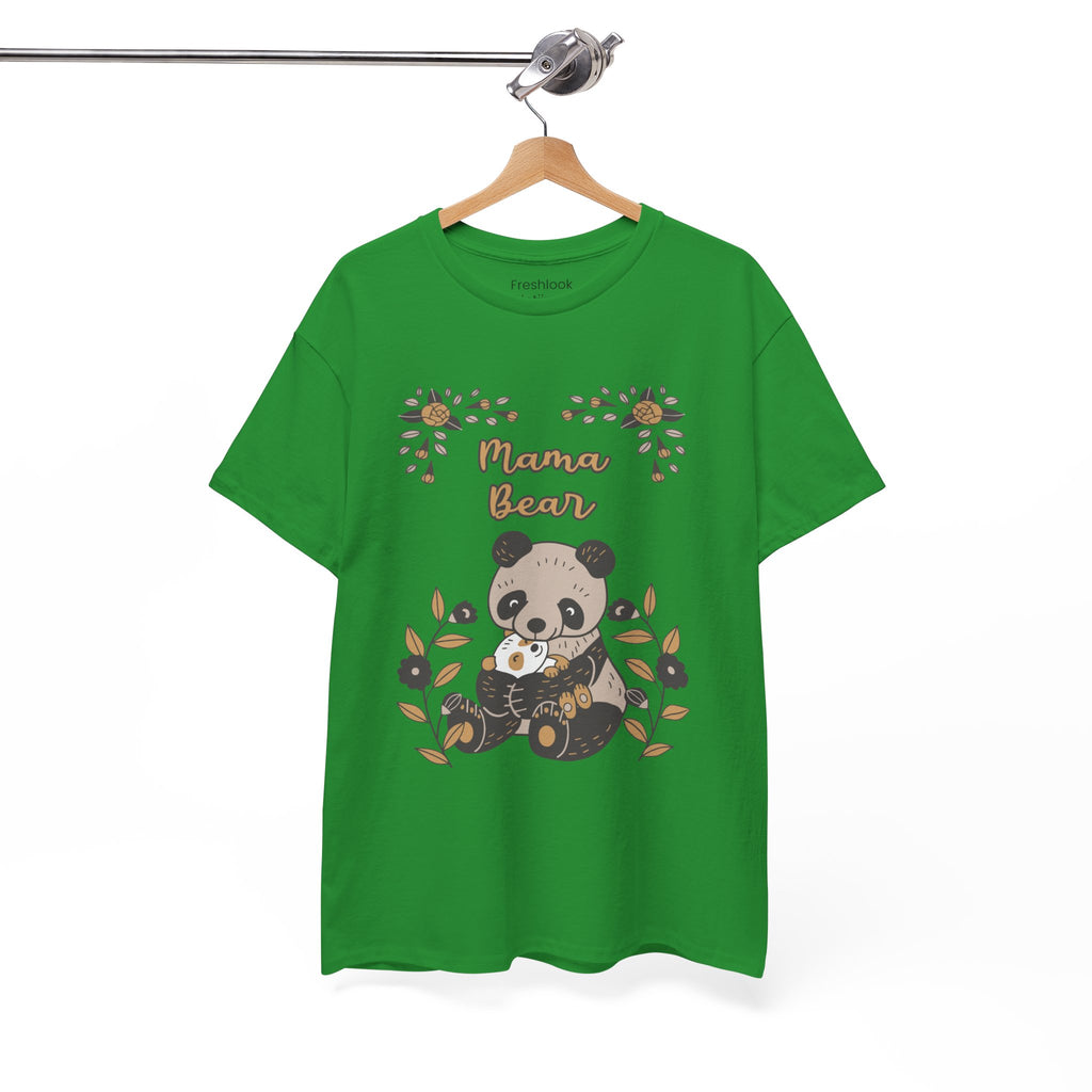 Mom T-Shirt - Mama Bear with Cute Panda Design