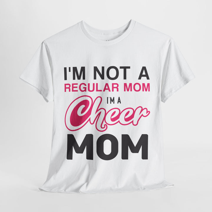 Mom T-Shirt - I'm Not A Regular Mom - Cheer Mom Design for Cheerleading Events