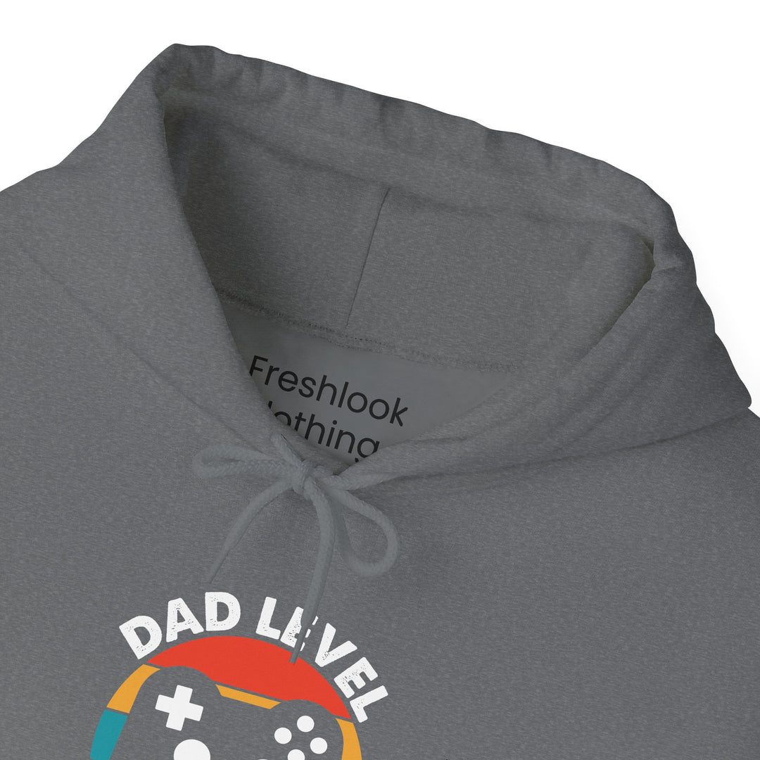 Dad’s Hooded Sweatshirt – Dad Level Unlocked Design