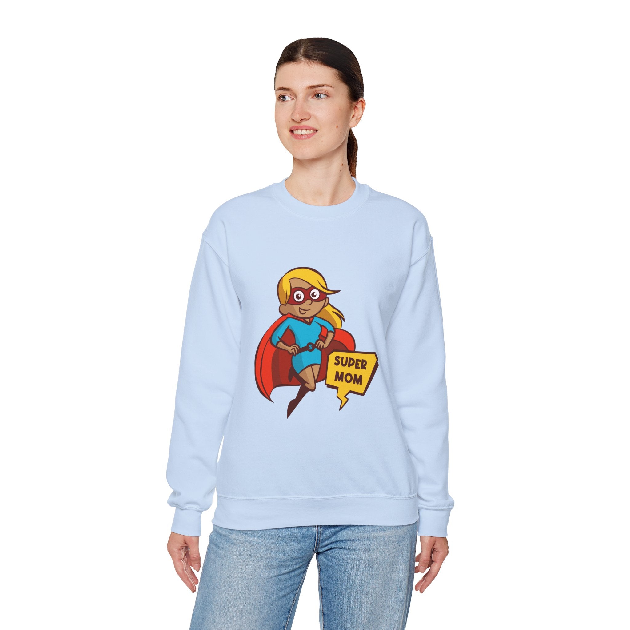 Mom Sweatshirt - Super Mom Design