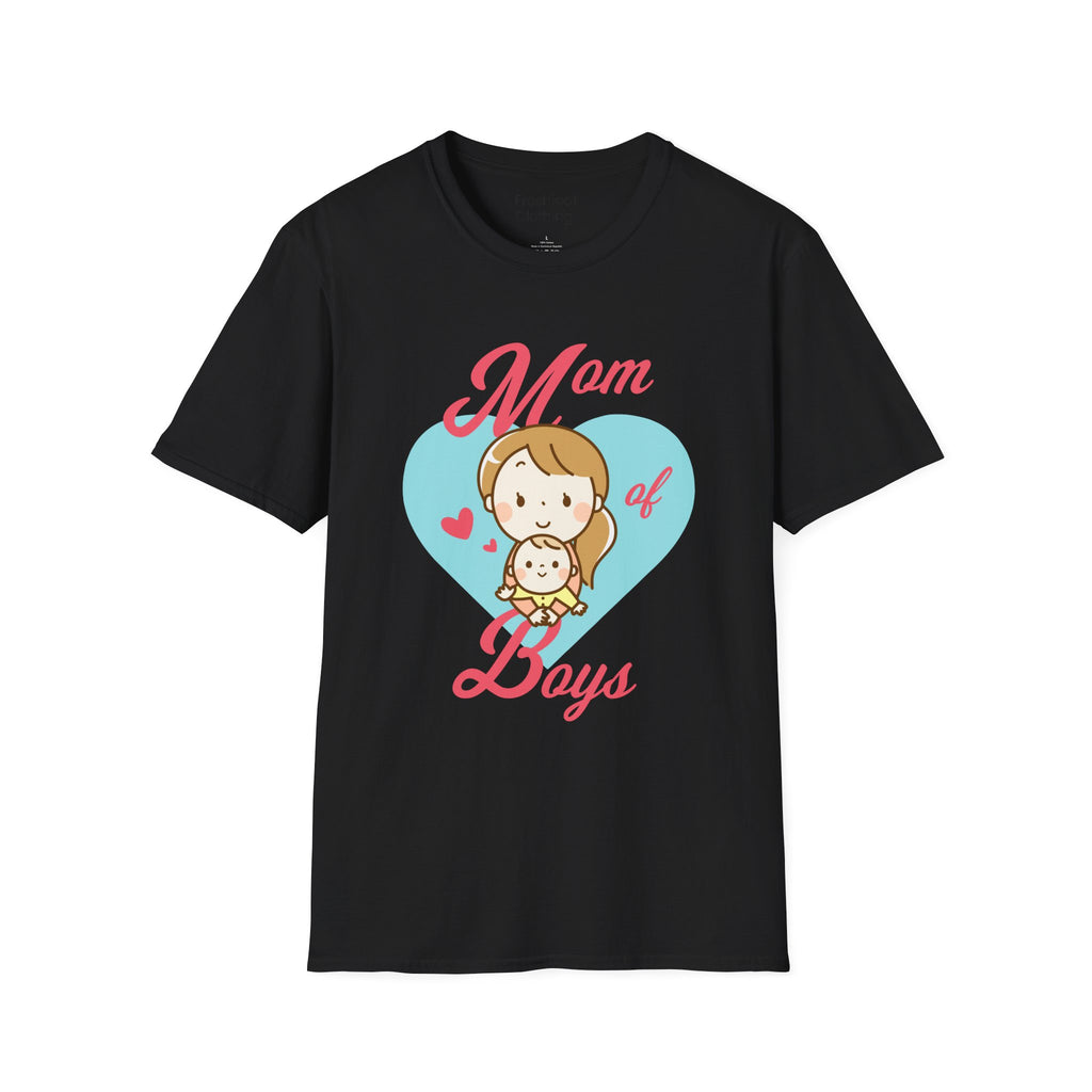 Mom T-Shirt - Mom of Boys Design