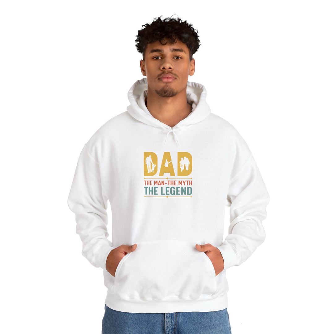 Dad’s Hooded Sweatshirt – Dad The Man The Myth The Legend Design