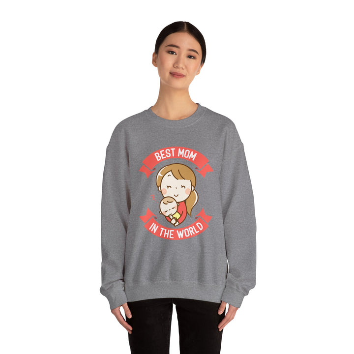 Mom's Sweatshirt - Best Mom in the World Design