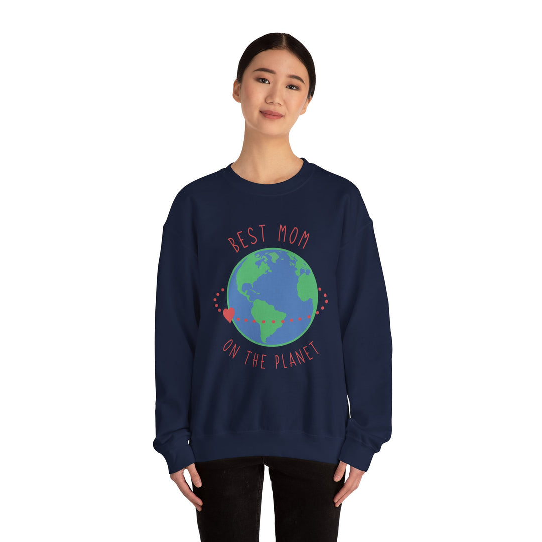 Mom's Sweatshirt - Best Mom on the Planet Design