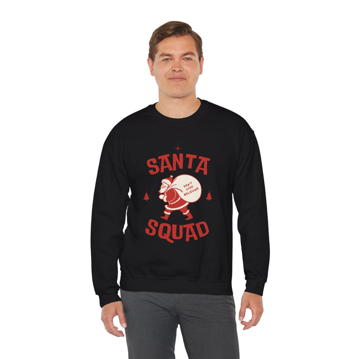 Santa Squad Sweatshirt — Retro Santa Holiday Crewneck