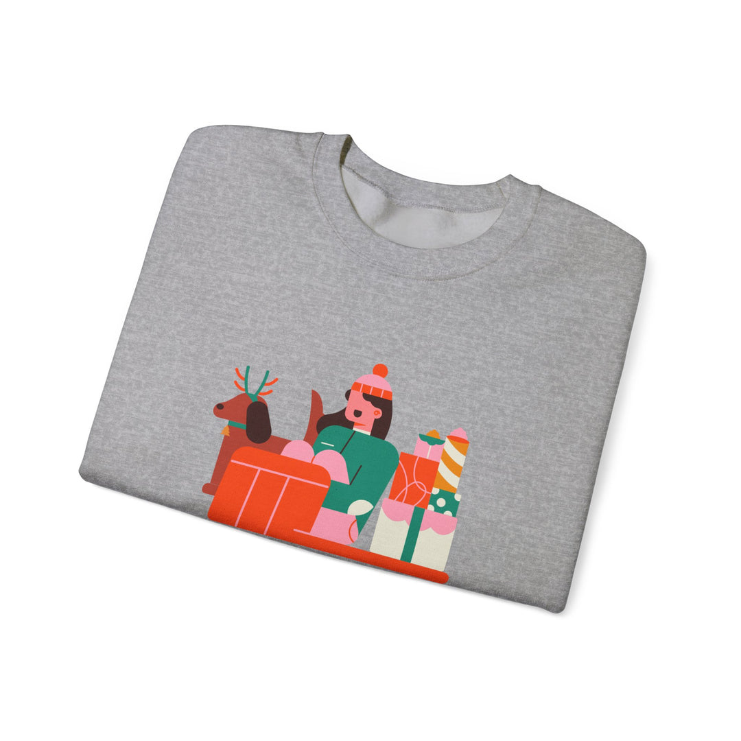 Christmas Crewneck Sweatshirt - "Merry Christmas and a Joyful New Year 2025" Holiday Sweatshirt