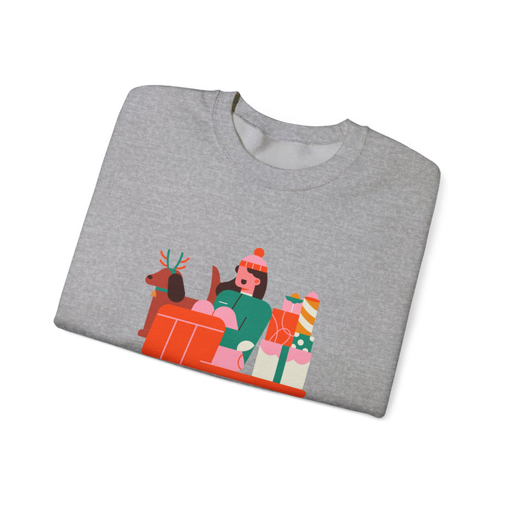 Christmas Crewneck Sweatshirt - "Merry Christmas and a Joyful New Year 2025" Holiday Sweatshirt