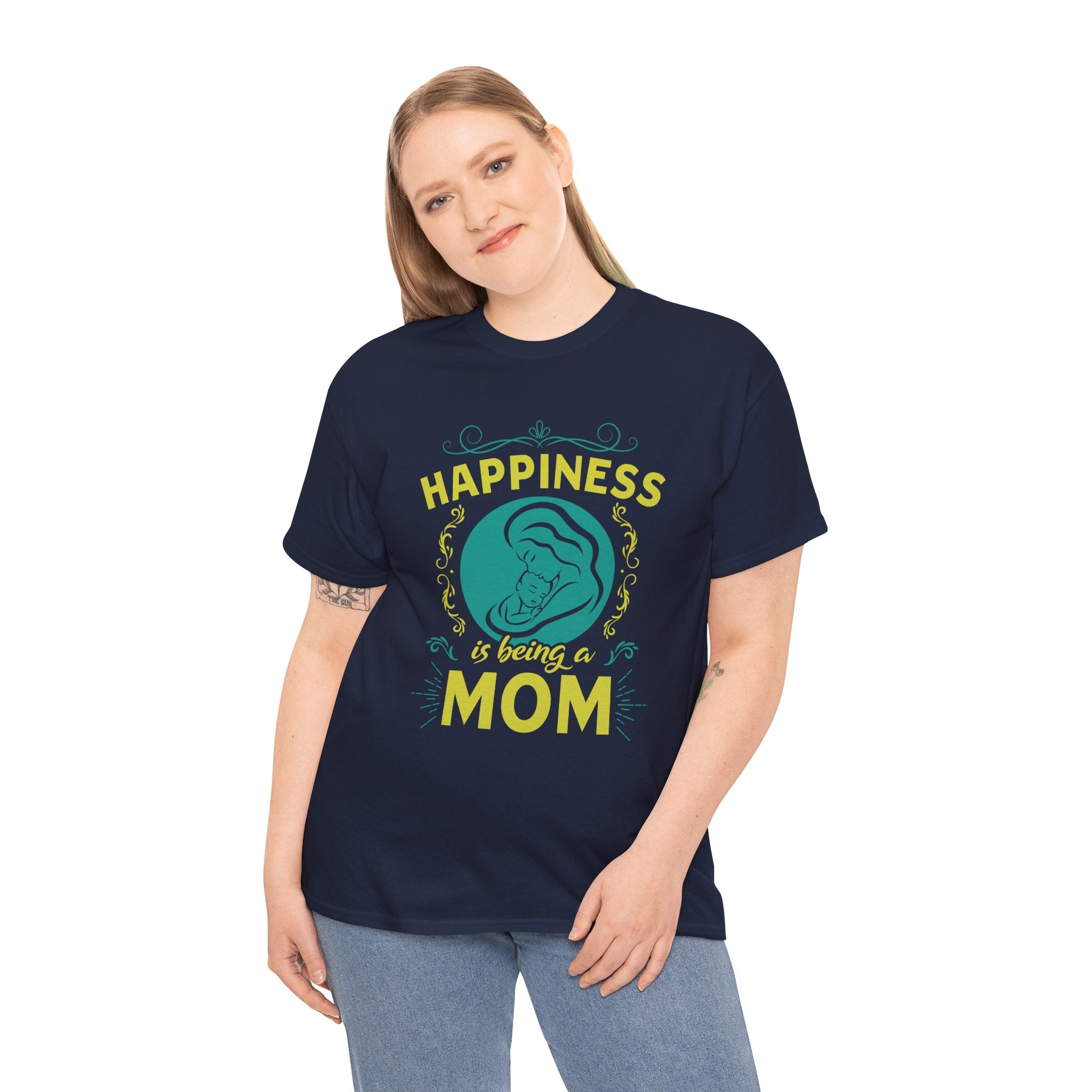 Mom T-Shirt - Happiness is Being a Mom Design