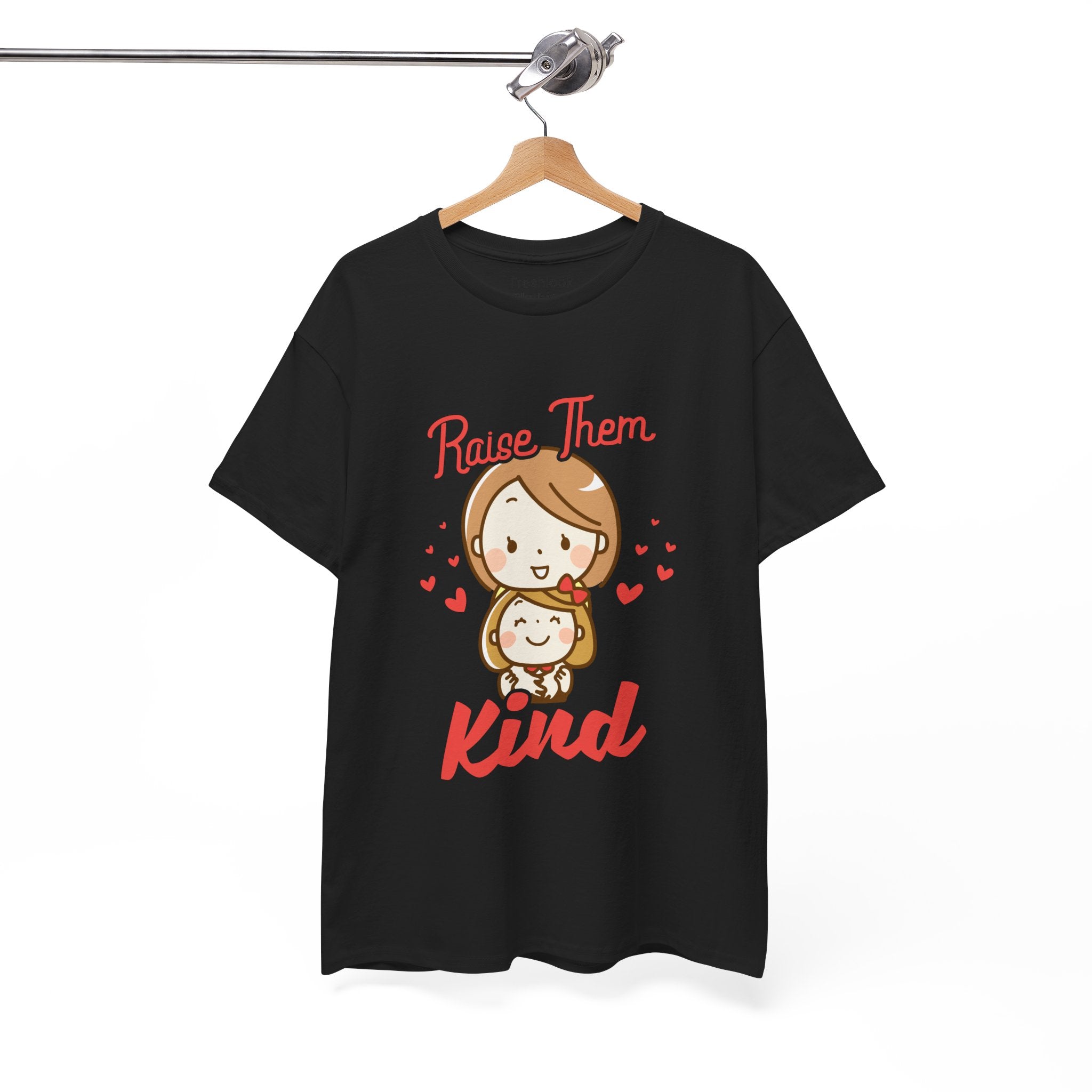 Mom T-Shirt – Raise Them Kind – Sweet Family Love Design