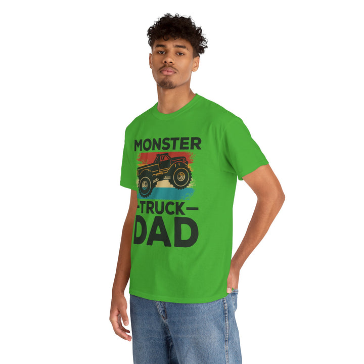 Dad's T-Shirt - Monster Truck Dad Design