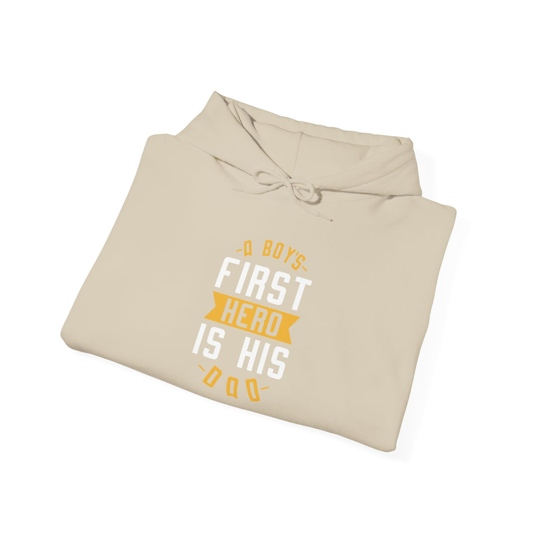 Dad’s Hooded Sweatshirt – Boys First Hero Is His Dad Design