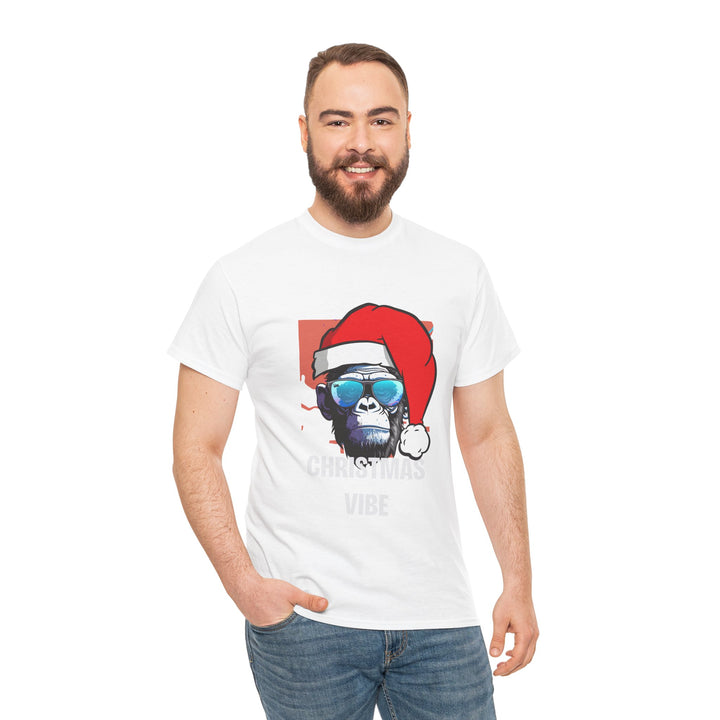 Christmas Vibe Gorilla Unisex Tee, Fun Christmas t-shirt