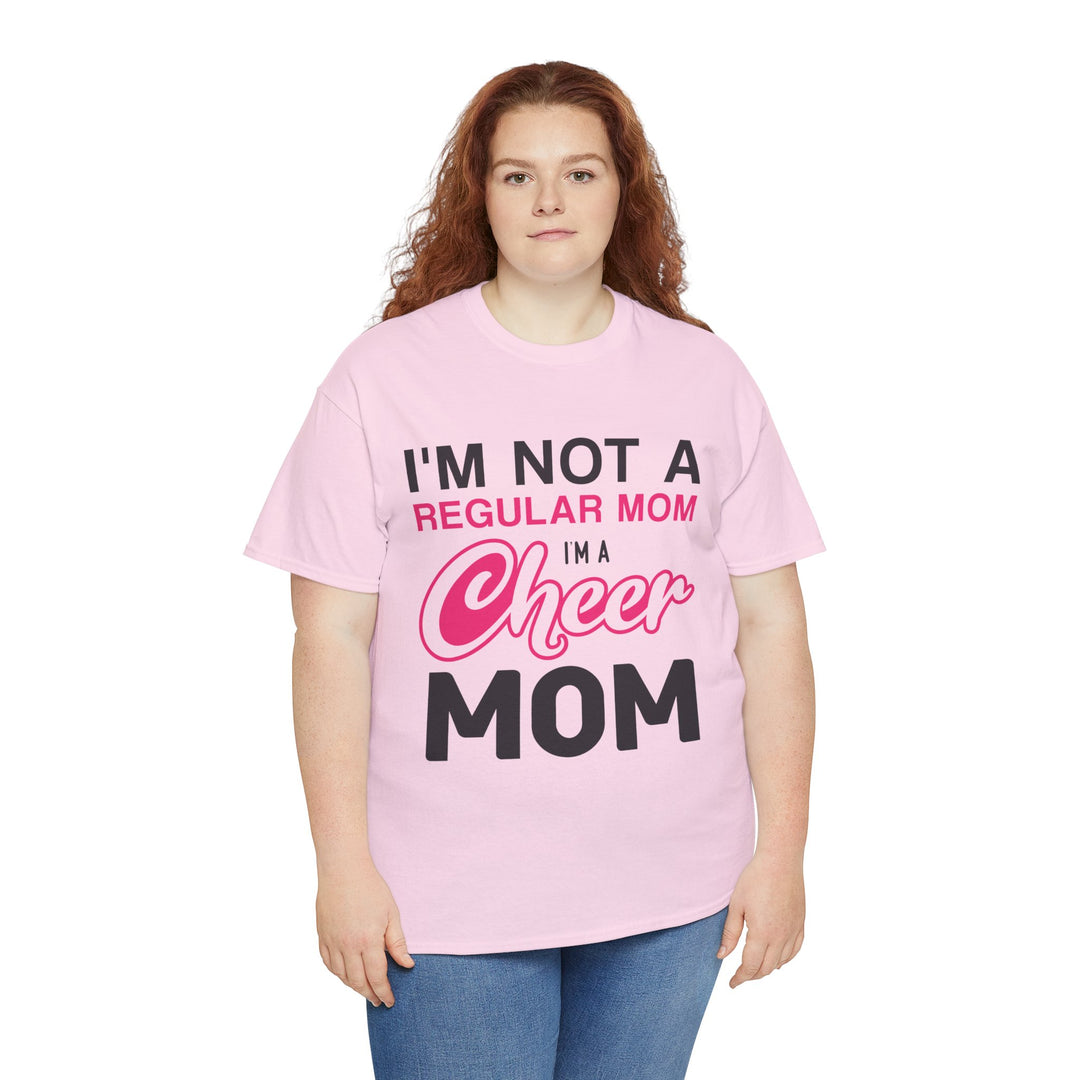 Mom T-Shirt - I'm Not A Regular Mom - Cheer Mom Design for Cheerleading Events