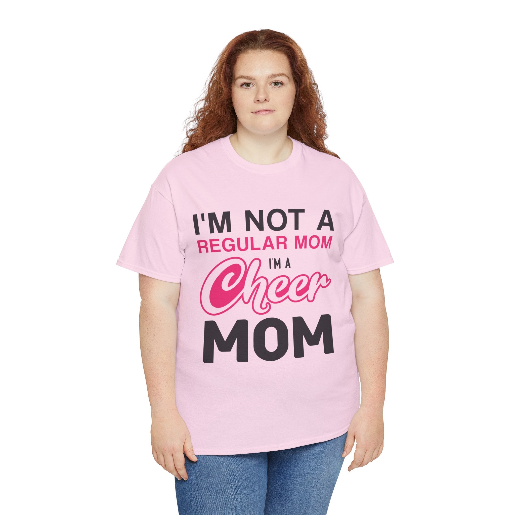 Mom T-Shirt - I'm Not A Regular Mom, I'm A Cheer Mom Design