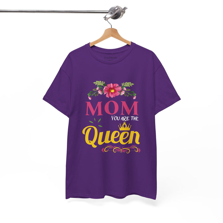 Mom's T-shirt - MOM You Are The Queen Floral Design