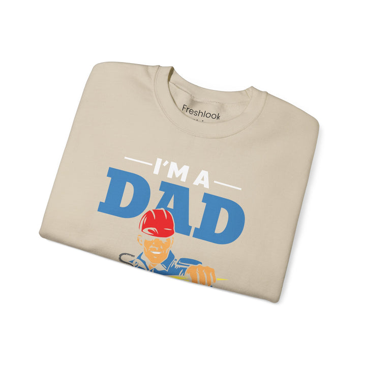 Dad’s Sweatshirt – I am Dad And Electrician Nothing Scares Me Design