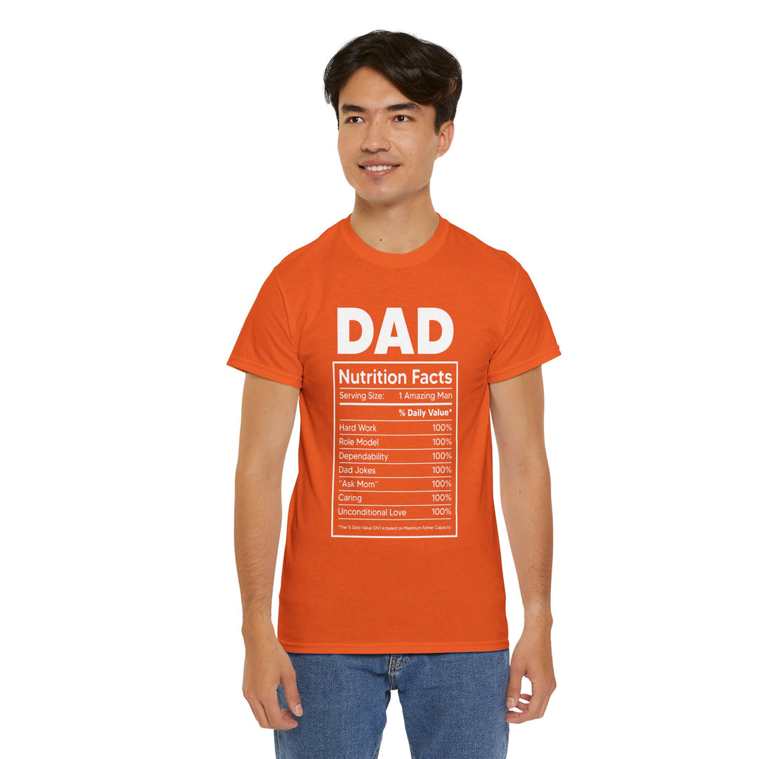 Dad's T-Shirt - Dad Nutrition Facts Design