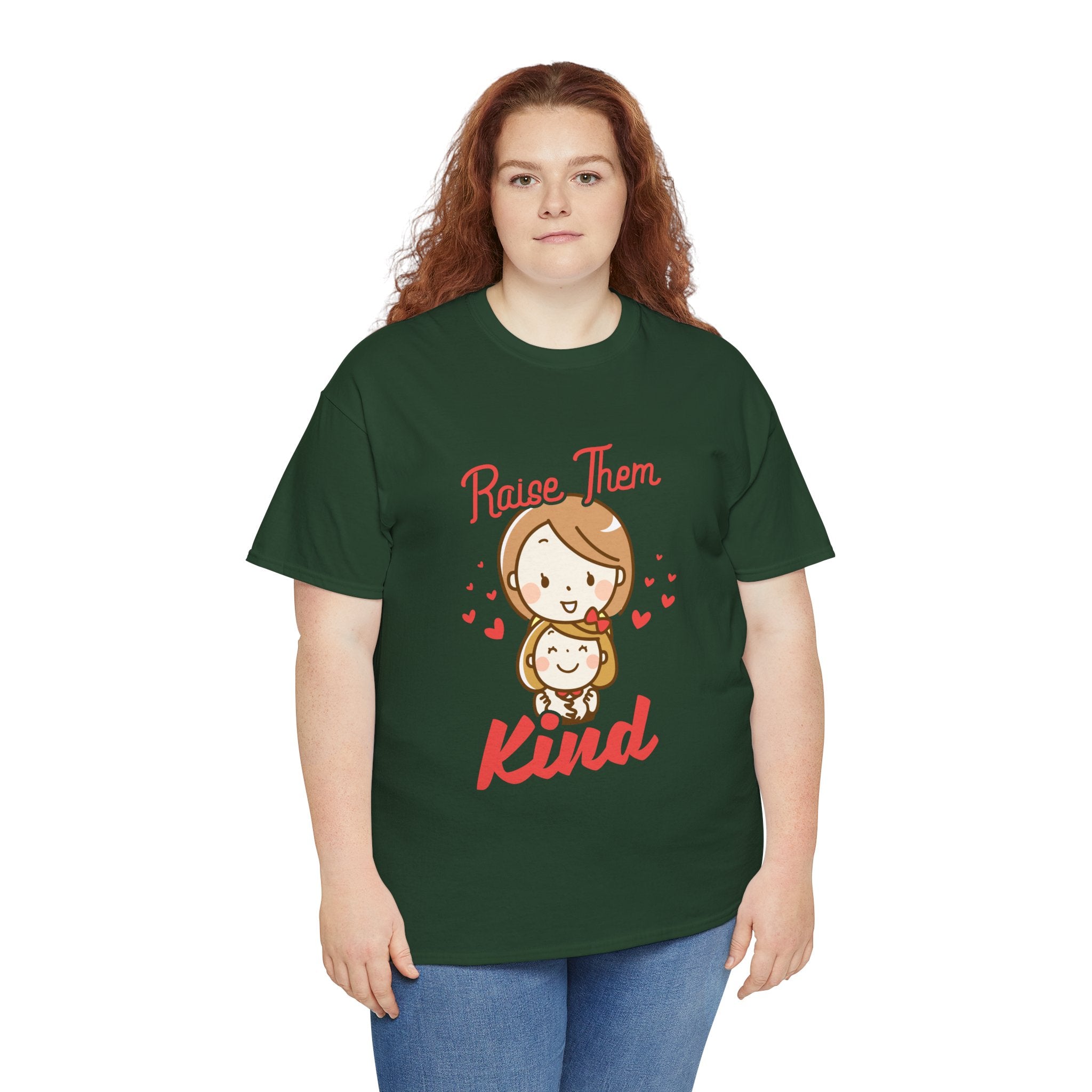 Mom T-Shirt – Raise Them Kind – Sweet Family Love Design