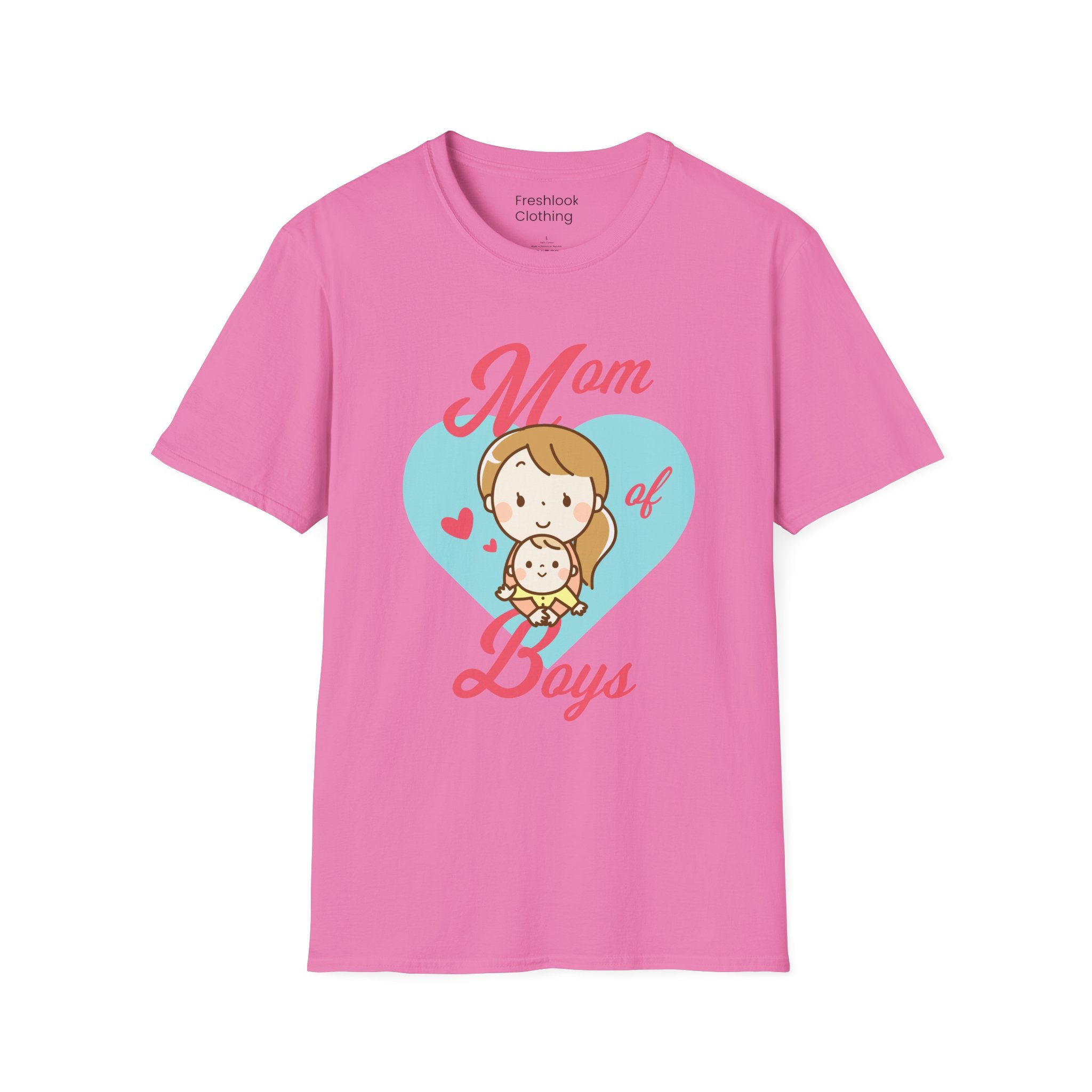 Mom T-Shirt - Mom of Boys Design