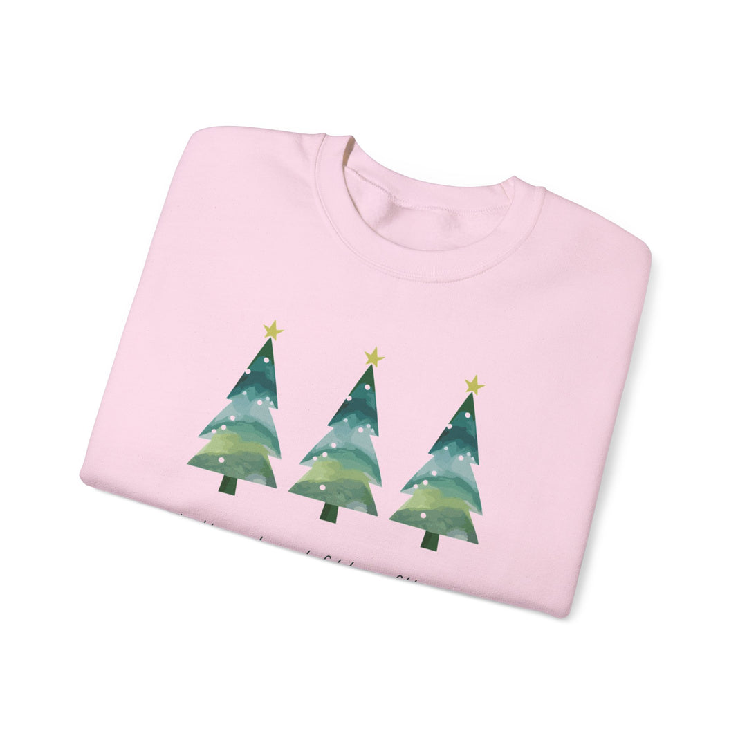 Christmas Tree Crewneck Sweatshirt — Cozy Holiday Trees Design