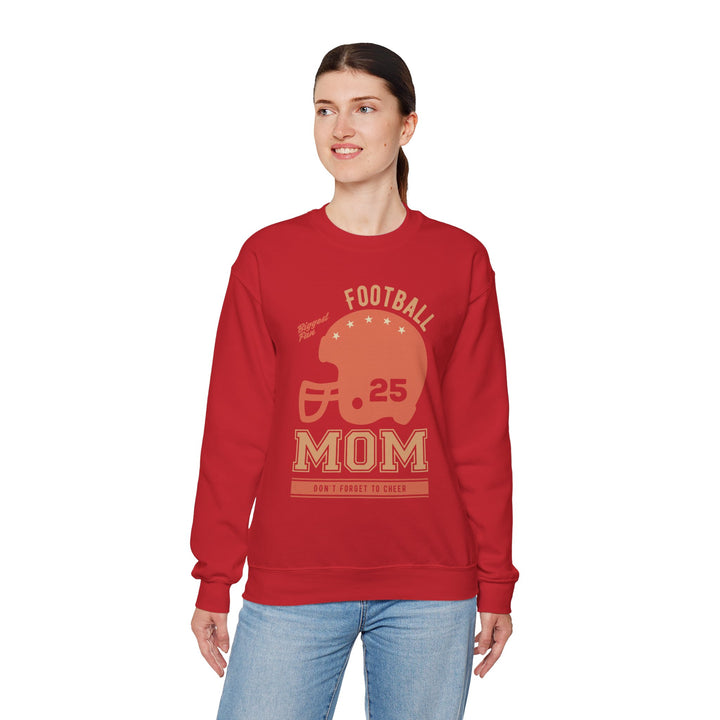 Mom's Sweatshirt - Biggest Football Fan Cheerful Design for Game Days