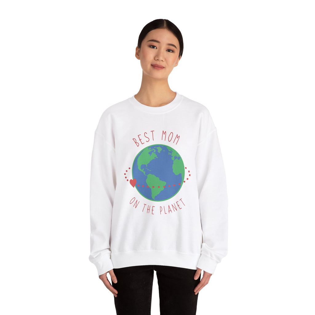 Mom's Sweatshirt - Best Mom on the Planet Design